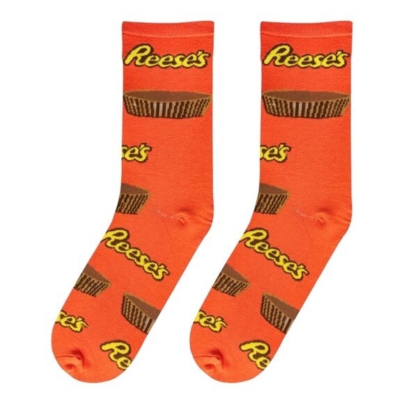 Crazy Socks Reese's Cups Men Crew Size 6-12 - Picture 2 of 6